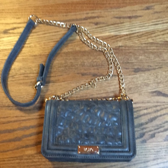 Bcbg grey crossbody with gold chain - Picture 1 of 4